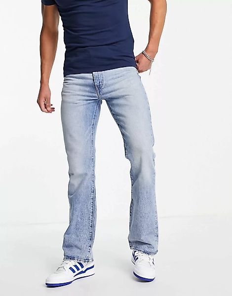 Levi's – SO – Bootcut-Jeans mit hohem Bund in verwaschenem Vintage-Blau günstig online kaufen