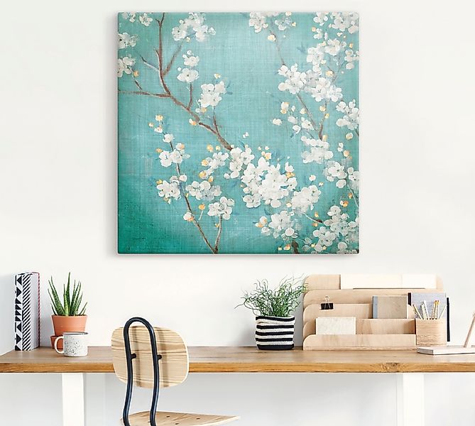 Artland Wandbild »Weiße Kirschblüten II«, Blumen, (1 St.), als Leinwandbild günstig online kaufen