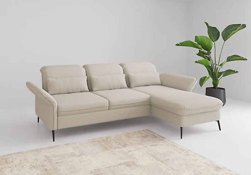 sit&more Ecksofa »Emely«, mit Sitztiefenverstellung optional mit Bettfunkti günstig online kaufen