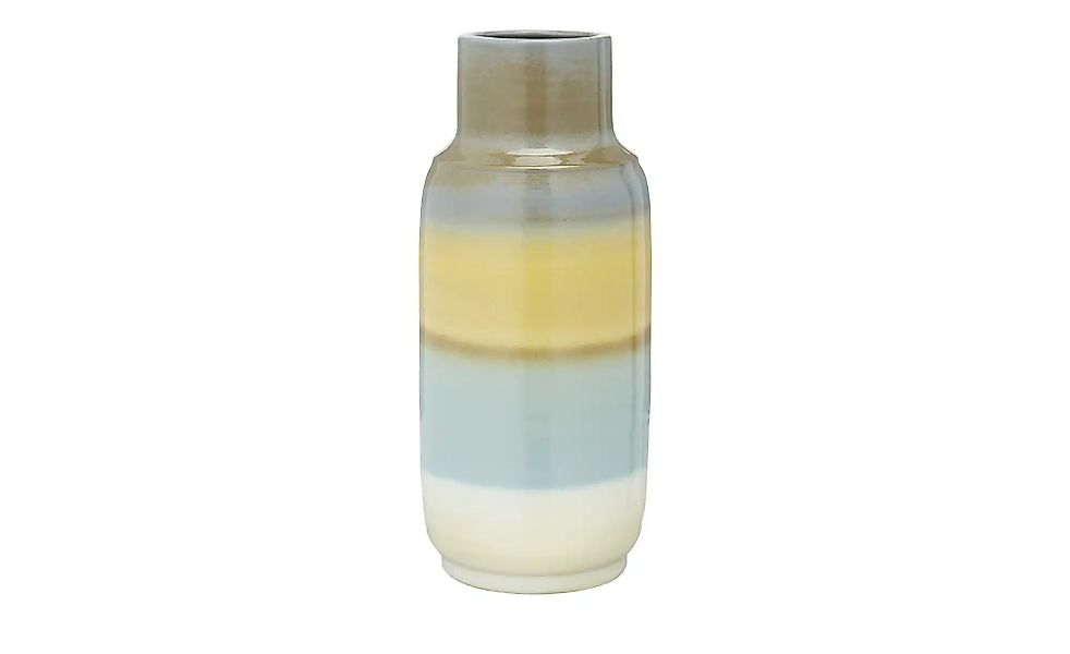 HOME STORY Vase   ¦ mehrfarbig ¦ Steinzeug ¦ Maße (cm): H: 30,5  Ø: 13 Acce günstig online kaufen