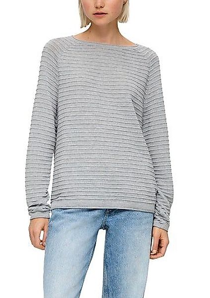 QS Strickpullover mit Strukturmuster günstig online kaufen