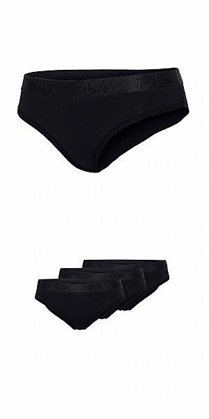 Fila Brasilslip 3er Pack, Baumwollmix, elastisch, Logobund günstig online kaufen