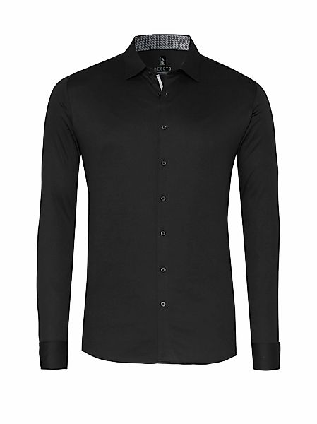 DESOTO Langarmhemd "Jerseyhemd Casual Kent" günstig online kaufen