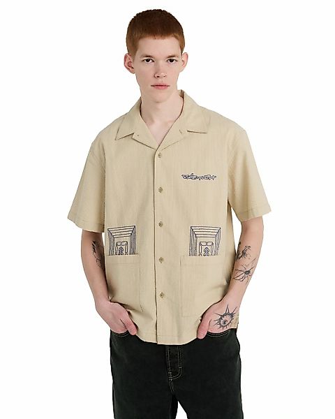 Element Kurzarmhemd "Seersucker Embroidery" günstig online kaufen