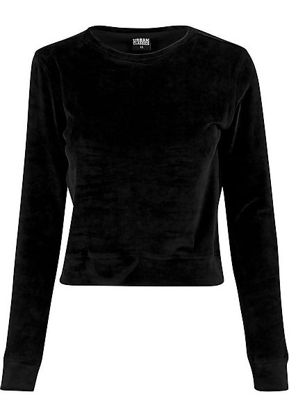 URBAN CLASSICS Sweatshirt Urban Classics Damen Ladies Short Velvet Crew (1- günstig online kaufen