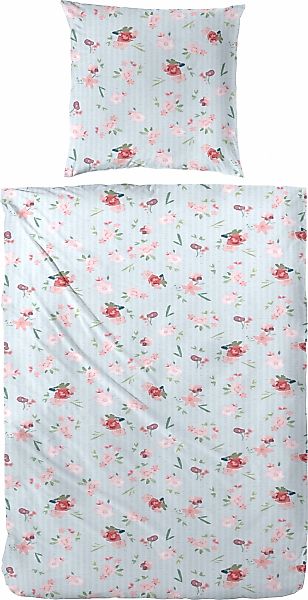 Primera Bettwäsche "English Romance" 2 Stk. tlg. mit zarten Blumen günstig online kaufen