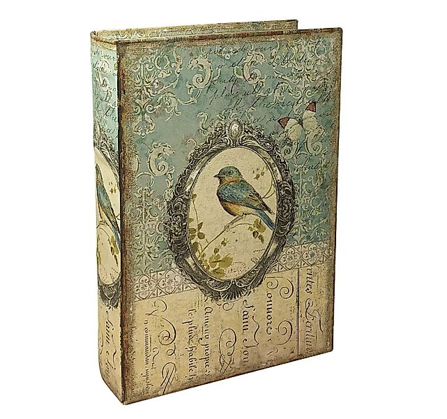Hohles Buch mit Geheimfach Vogel Buchversteck Nostalgie 21cm günstig online kaufen