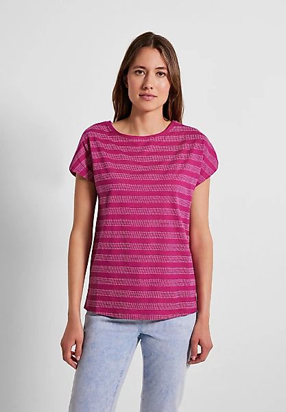 Cecil T-Shirt, mit kurzen Ärmeln an überschnittener Schulter günstig online kaufen