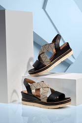 Remonte Keilsandalette, Riemchensandale, Sommerschuh, Bequemschuh mit Muste günstig online kaufen