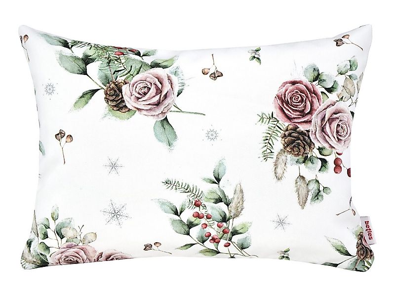 beties Kissenbezug Magie des Winters Frost-Rose, (1 Stück), mit Rosen, Kief günstig online kaufen