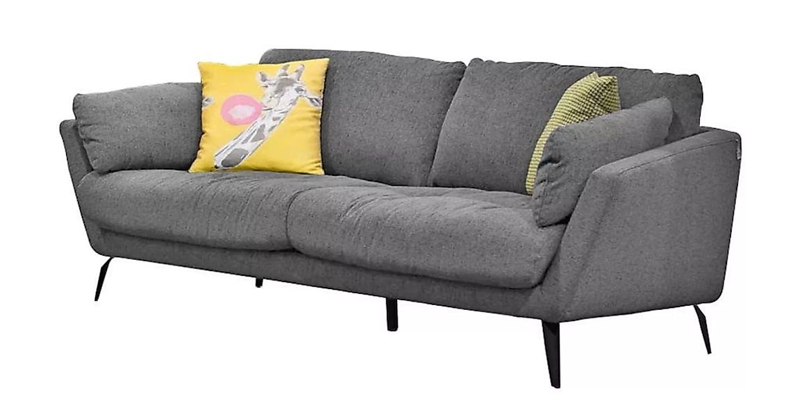 W.SCHILLIG 2-Sitzer softy, mit dekorativer Heftung im Sitz, Füße schwarz pu günstig online kaufen