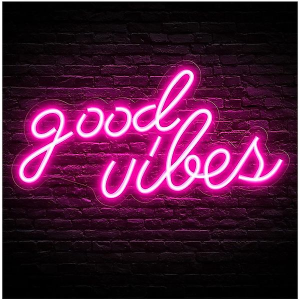 JIBENNEON LED Dekolicht Good Vibes Neonschild, günstig online kaufen