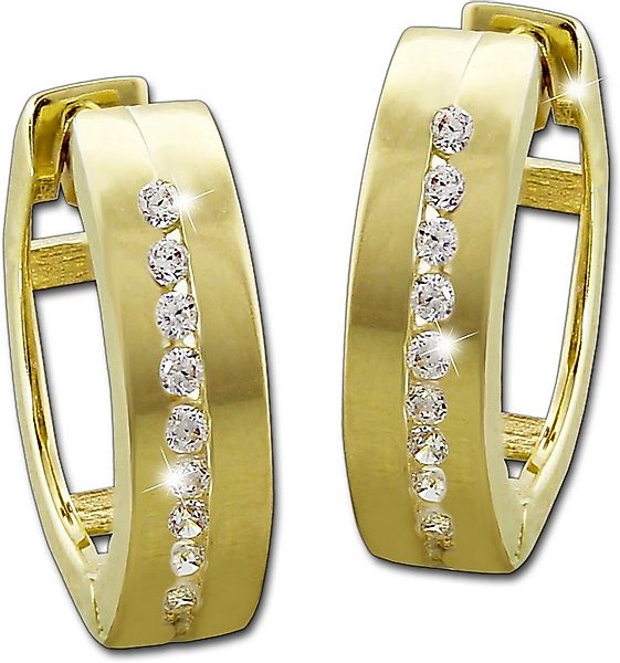 GoldDream Paar Creolen GoldDream Creole Glamour Line Zirkonia (Creole), Cre günstig online kaufen