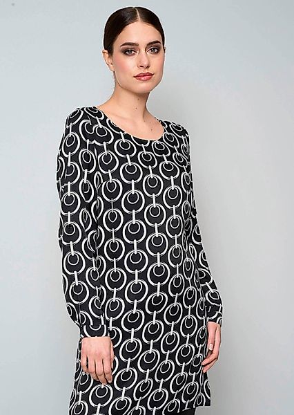Alba Moda Langarmbluse Longbluse in grafischem günstig online kaufen