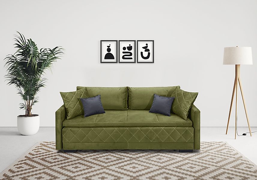 INOSIGN Schlafsofa Potsdam, mit Boxspringaufbau, Bettfunktion günstig online kaufen