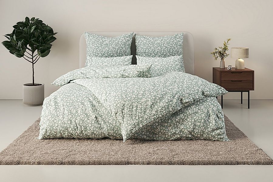 OTTO home Bettwäsche Mariby, Renforcé, 2 teilig, mit feinem Blümchen Design günstig online kaufen