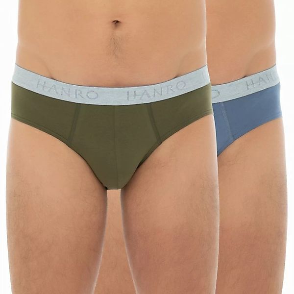 Hanro 2-er Set Slips Blau & Khaki günstig online kaufen