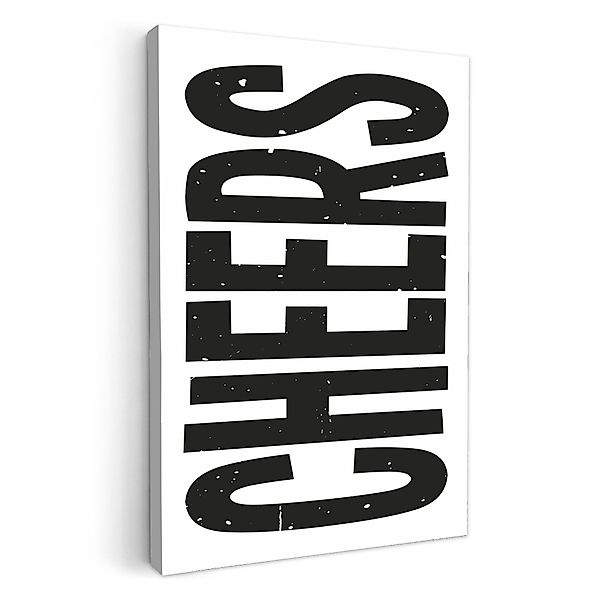 OneMillionCanvasses® Leinwandbild Retro - Prost - günstig online kaufen