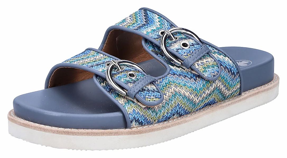 Rieker Pantolette Sommerschuh, Strandschuh, Urlaubsschuh, Schlappen in Flec günstig online kaufen