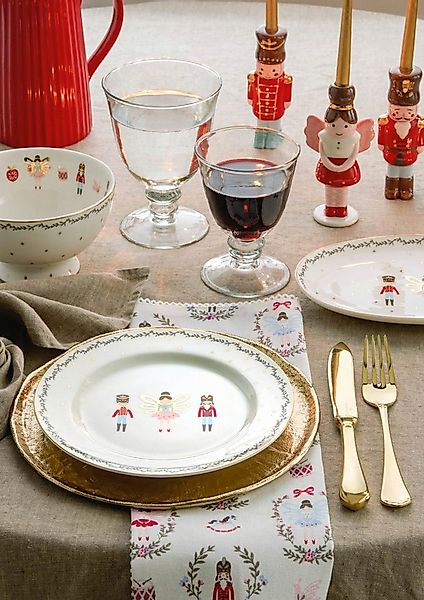 Greengate Geschirrtuch Xmas Geschirrtuch bedruckt pale grey 70x50cm günstig online kaufen