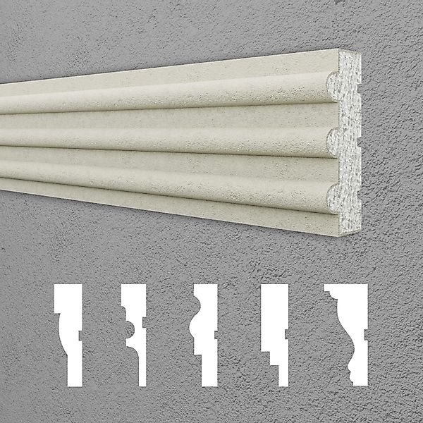 Hexim Stuckleiste DML-97, Maxi-Sparpaket, Fassadenprofile Gesimsprofile günstig online kaufen