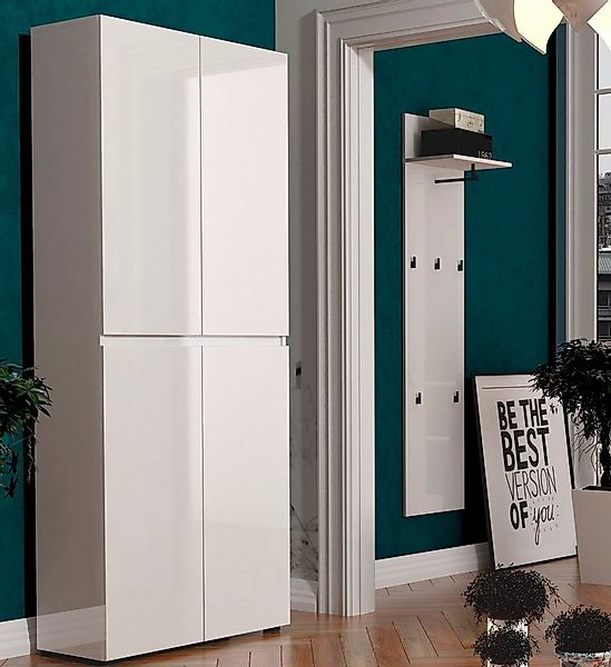 Home affaire Garderobenpaneel MISTER Wandpaneel mit 5 Haken, Kleiderstange günstig online kaufen