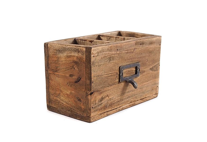 DESIGN DELIGHTS Aufbewahrungsbox STIFTEHALTER "BOX 18", Altholz massiv, 19x günstig online kaufen