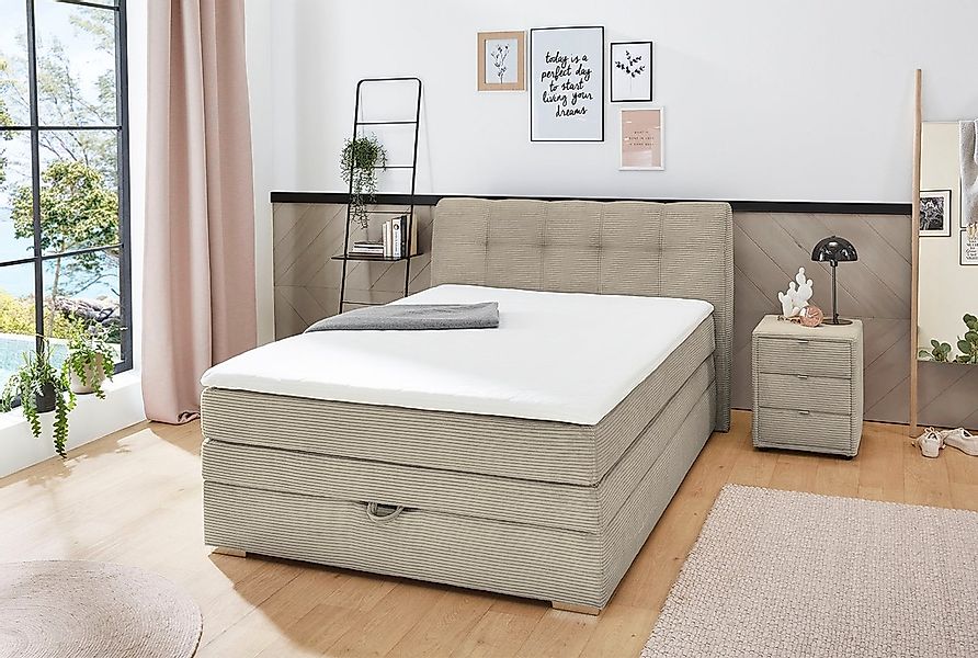 Jockenhöfer Gruppe Boxspringbett "Amelie", mit Bettkasten und Topper, erhäl günstig online kaufen