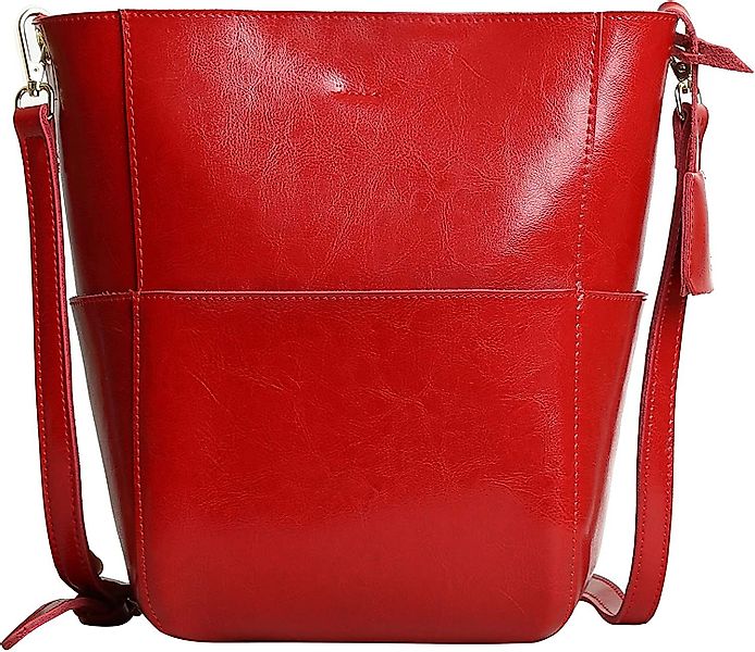 M-Diamant Umhängetasche Damenhandtasche aus Echtleder 2-in-1 günstig online kaufen
