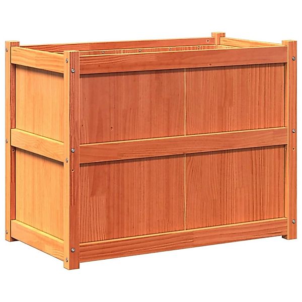 vidaXL Pflanzkübel Wachsbraun 90x50x70 cm Massivholz Kiefer 837471 günstig online kaufen