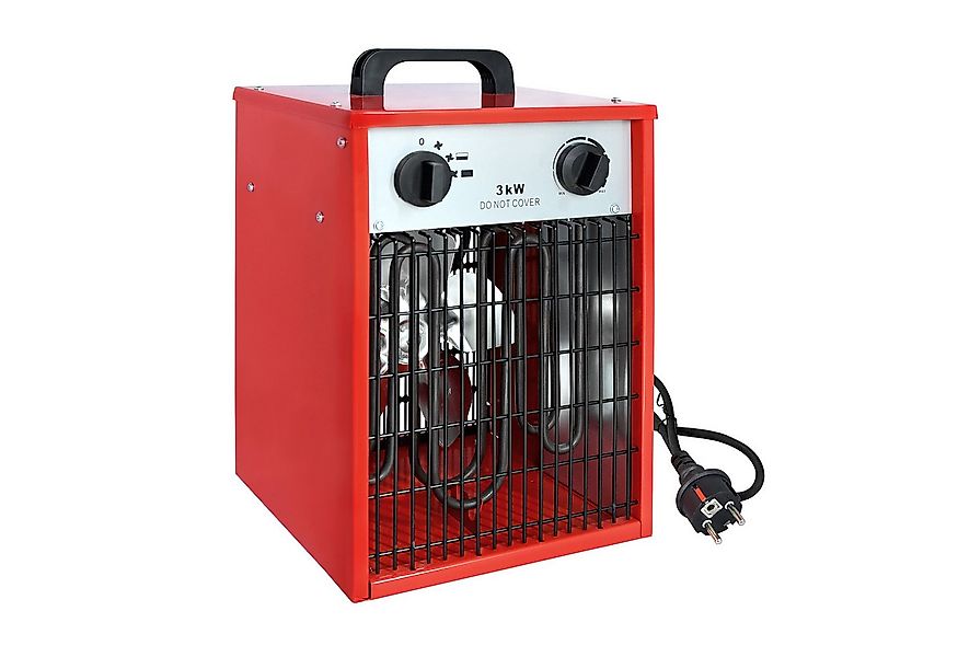 FIVMEN Heizlüfter Heizgerät Elektroheizer Heizgebläse mit 4 Heizstufen, Rot günstig online kaufen