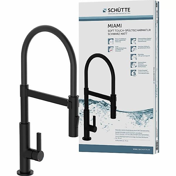 Schütte Spültischarmatur MIAMI energiesparende Cold-Start-Funkt., 360° günstig online kaufen