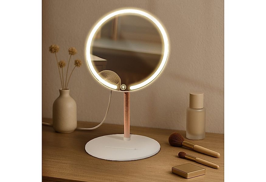 CLP Schminkspiegel Streep, LED, dimmbar, 3 Licht-Modi, USB-C-Kabel günstig online kaufen