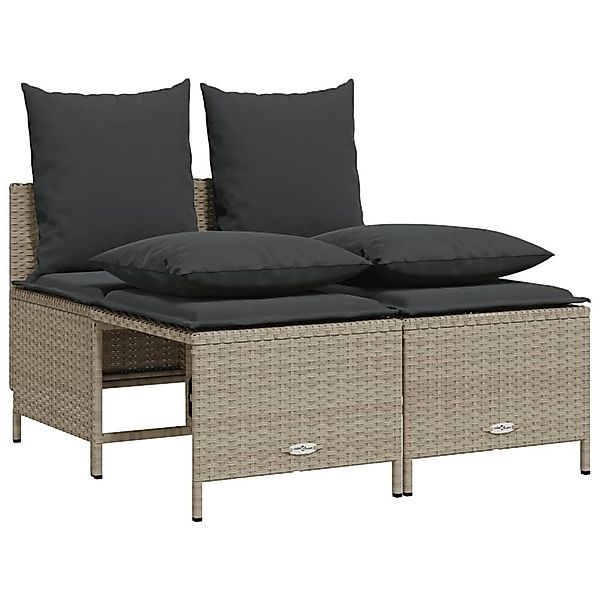 vidaXL Gartenlounge-Set 4-tlg. Garten-Sofagarnitur mit Kissen günstig online kaufen