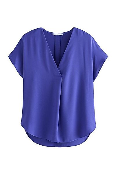 Next Kurzarmbluse Relaxed Fit Schlupfbluse mit V-Ausschnitt (1-tlg) günstig online kaufen