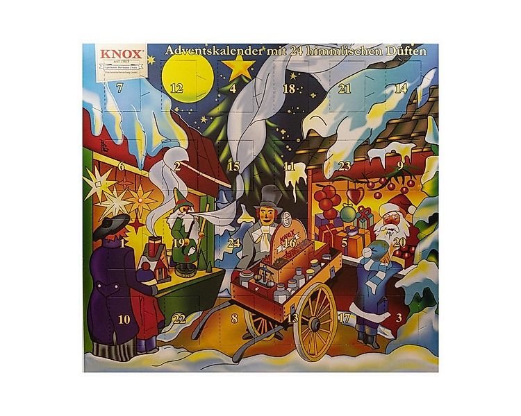 KNOX Duftkerze 090000 21 W, Adventskalender "Weihnachtsmarkt", 24 verschied günstig online kaufen
