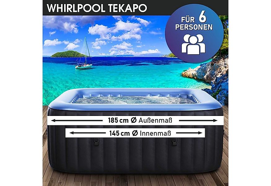 BRAST Whirlpool aufblasbar Tekapo für 4-6 Personen, (In-Outdoor Pool 132 Ma günstig online kaufen