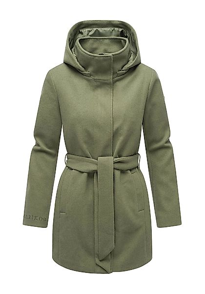 Marikoo Kurzmantel "Katalinaa", Eleganter Wickel Mantel mit Taillengürtel u günstig online kaufen