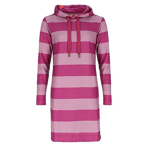 salzhaut Shirtkleid Damen Hoodie-Kleid Rack mit tonigen Streifen - Kapuzenk günstig online kaufen