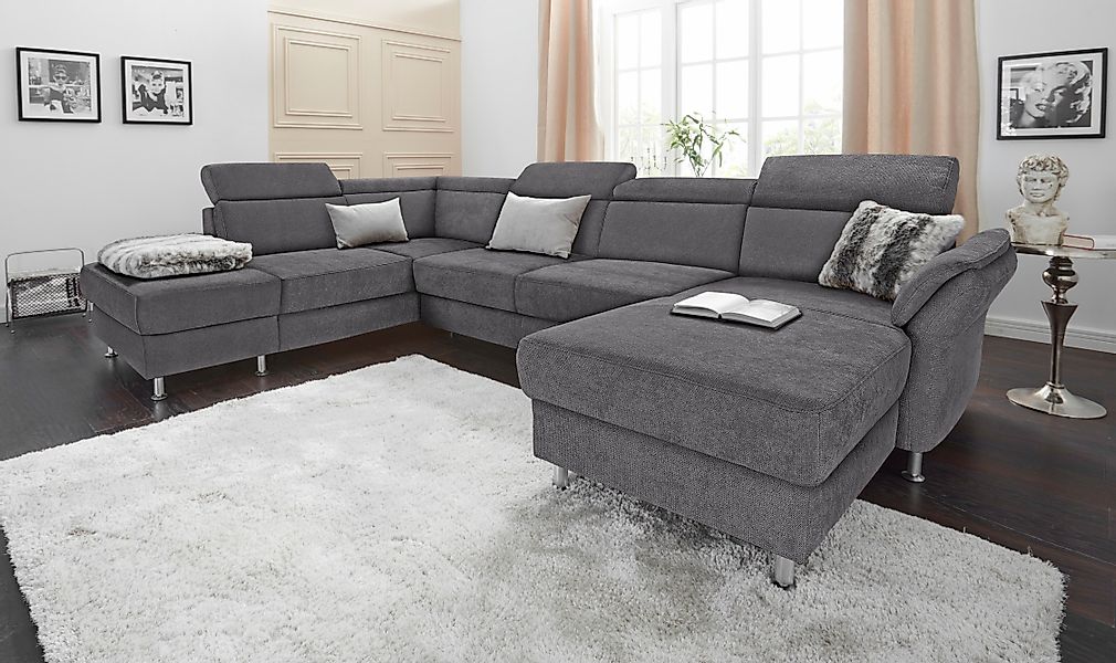 sit&more Wohnlandschaft »Avignon U-Form« wahlweise mit Bettfunktion und Sta günstig online kaufen