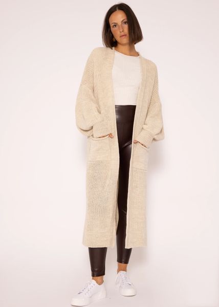 SASSYCLASSY Longstrickjacke Oversize Strickjacke Damen lang günstig online kaufen