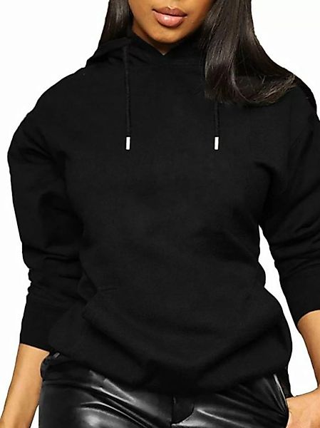 RMK Kapuzenpullover Damen Hoodie Pullover mit Kapuze Sweater Langarmshirt günstig online kaufen