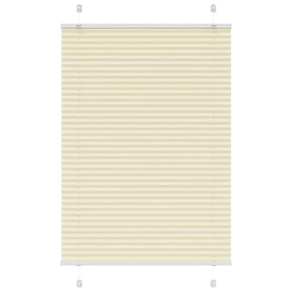 vidaXL Plissee Creme 95x100 cm Stoffbreite 94,4 cm Polyester 4015278 günstig online kaufen