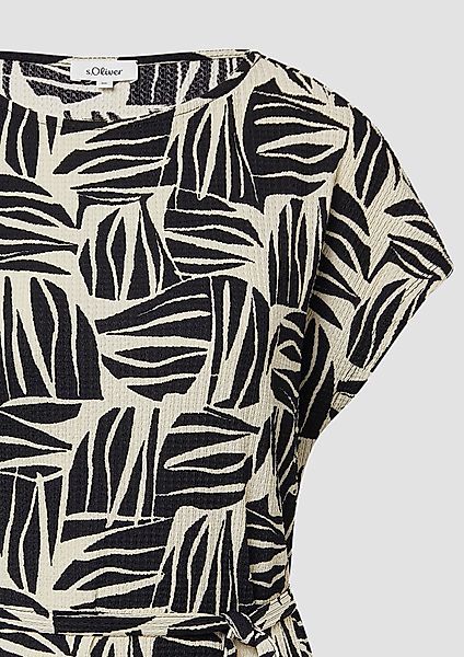 s.Oliver Minikleid Strukturiertes Jerseykleid im Relaxed günstig online kaufen