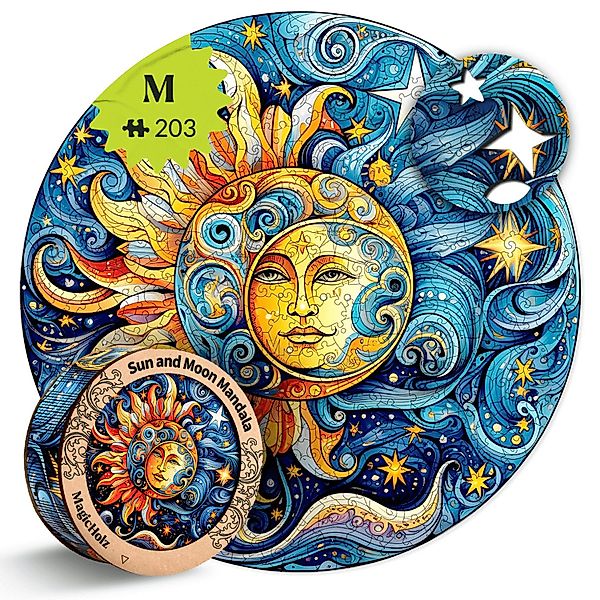 MagicHolz Puzzle MagicHolz Sonne und Mond günstig online kaufen
