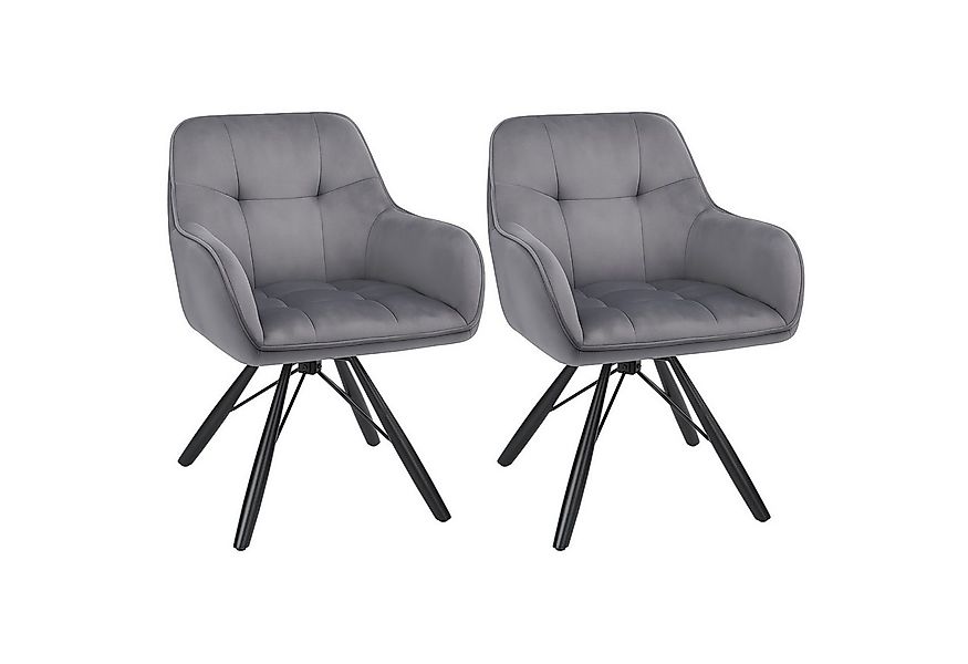 oyajia Polsterstuhl Esszimmerstühle drehbar mit Armlehnen (2 St), 360 Grad günstig online kaufen