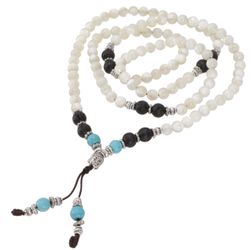 Guru-Shop Perlenkette Tibetische Mala aus Halbedelsteinen,.. günstig online kaufen