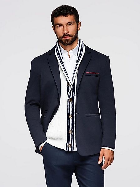 OMBRE Anzugsakko Herren Strickblazer in Slim-Fit-Passform günstig online kaufen