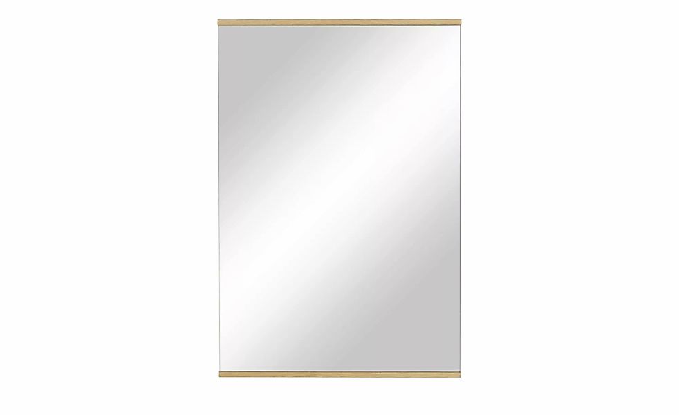 Spiegel 56 x 82 cm Longo ¦ holzfarben ¦ Glas,Aluminium,Holz ¦ Maße (cm): B: günstig online kaufen
