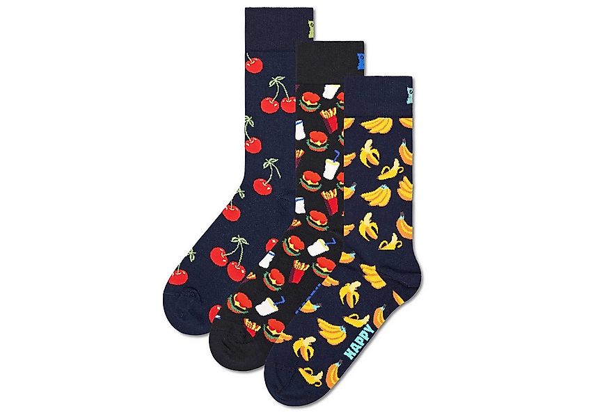 Happy Socks Kurzsocken Unisex Socken 3er Pack Baumwolle (Packung, 3er Pack) günstig online kaufen